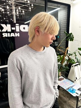 ディーカヘアーセンダイ(Di KA HAIR sendai) 抜きっぱなしホワイトブロンド(ブリーチ2回必須)