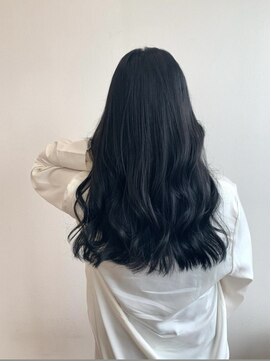 ペグ(Peg) 20代30代大人美人小顔ブリーチなし韓国ヘアアッシュブラック