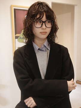 『ミディアムレイヤーパーマ』ウルフパーマ/ロングパーマ/パーマ