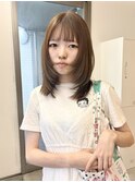 20代30代40代　ミルクブラウン/ステップカット