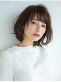 ダークブルーワンホンレイヤー/ニュアンスウルフ/デジタルパーマ