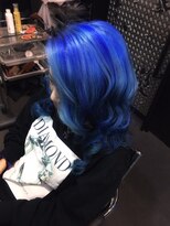 ゾーマ(ZOUMA)&nbsp;外国人風カラー　ブルー　メッシュ　ＴＲＩＣＫＳＴＹＬＥ☆