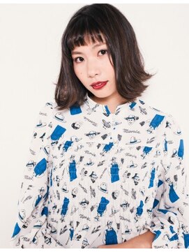 クアトロ グランシュ 川崎店(QUATRO × GranCieux) オン眉×外ハネブラントカット