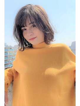 美容室ピュール(PUUR) 小顔ナチュラルボブ/ローライト/厚めバング/スリークボブ