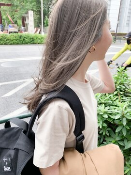 ヌード(nude) nude仲井【大人かわいい】【ブリーチなし】グレージュミディアム