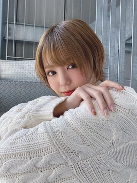 リアイス(Re:ICE) ミニウルフ/くすみブルー/流れるレイヤー/インナーハイライト