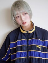 トップヘアーラウンジ 知立(TOP HAIR Lounge) オシャレ!ペールグリーンのショートスタイル