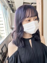 トロニー(TLONY) パープルカラー　ダブルカラー　パープルブラック