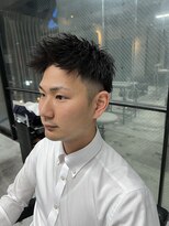 イーラ(era)&nbsp;スーツ男子黒髪短髪グラデーションジェットモヒカン