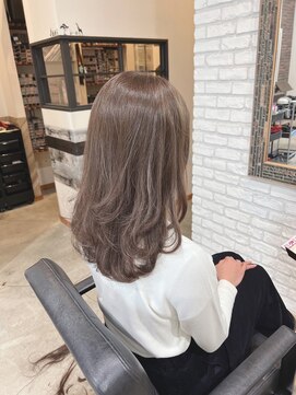 ディッシュ 五反田(dish) 五反田美容室☆ブリーチなし/透明感ハイトーンベージュ