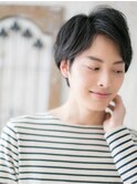 黒髪で好感度◎アンニュイ似合わせサイドパートショートS草加