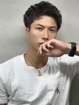 ロンド ローガン 名駅(Lond LOGAN)&nbsp;アップバング　短髪　夏髪　名古屋　メンズ　眉毛