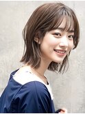 大人可愛い/耳掛けボブ/切りっぱなしボブ
