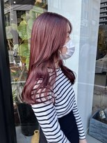 ヘアー アイス ルーチェ(HAIR ICI LUCE) ブリーチなしダブルカラーピンクパープルラベージュ /中西