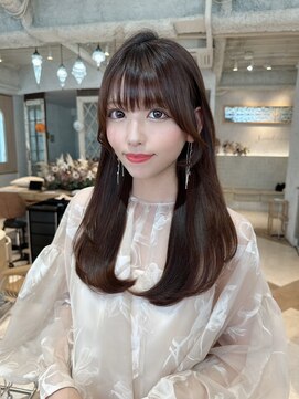 プアメリア 名古屋(Puamelia) 髪質改善×ブリーチなしダブルカラー×レイヤーロング[名古屋]