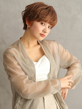 ヘアーサロンソシエ 海老名店 イヤリングカラー/マッシュショート［海老名/海老名駅］