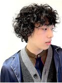 メンズカット×トレンドプードルパーマ/黒髪/熊本/上通