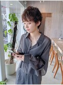 大人可愛い　くびれパーマショート　オックスクリエーション倉店