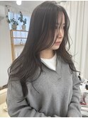 ロング顔周りレイヤー