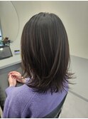 大人気スタイル　ミディアムレイヤー×ナチュラルブラウン