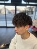 standard cut＋ツイスト、スパイラル、ツイスパ、ピンパーマ