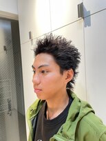 ヘアサロン ガリカ 表参道(hair salon Gallica)&nbsp;束感スパイラルパーマ/アップバング/ワイルドメンズ