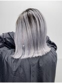 バブホワイトバレイヤージュ
