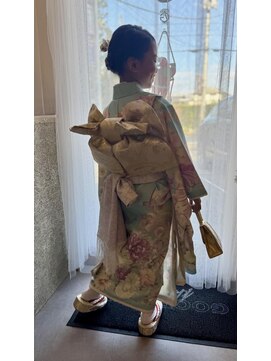 『７歳七五三ヘアセット着付け』