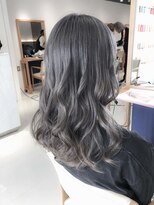 デイズ(days)&nbsp;オリーブアッシュグレージュカラー,小顔デザインカラーロング