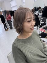 ラルガ 城野店(Raruga) 顔まわりレイヤー/ミルクティーベージュ
