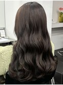 ロングレイヤーカット顔周りレイヤーウルフハッシュカット韓国