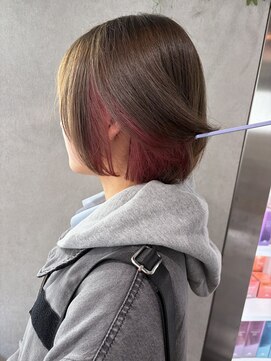 ゼスト クレス(ZEST Cres) 【立川cres小山】インナーピンク　ボブ