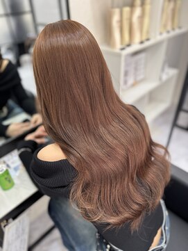 ラムシェール(LamChele) ミルクティーブラウン/シールエクステ/ブリーチなし