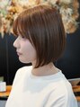 シロ(SHILO) コンパクトな前下がりボブで、大人可愛く◎/諏訪/美容院