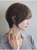 頭の形がキレイ見えする上品ショートボブ＊