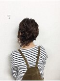 サイドでまとめ髪