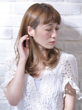 ネオリーブ コパン 鶴見店(Neolive copain) 眉上バングと柔カールで愛されロング neolivecopain