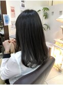 縮毛矯正 簡単スタイリング オフィスヘア 毛先ワンカール