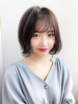 ハピネス 王寺店(Happiness) 20代 外ハネボブ くびれヘア 小顔カット