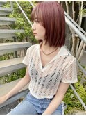 【福田】切りっぱなしモテピンクBob