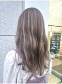 【志治幸佳】メッシュ/ミルクティーベージュで抜け感カラー