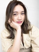 ガレリア 名駅オーキッドビル店(GALLARIA)&nbsp;立ち上げ前髪大人シアーカラーおくれ毛セミロング