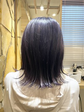 エイト新宿店(EIGHT shinjuku) ラベンダーグレーカラー　ケアブリーチ　髪質改善