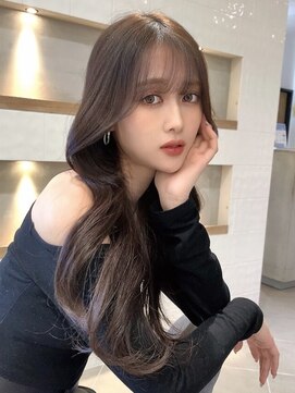 アリュウル 表参道(ALLURE) 大人可愛いくびれ巻き韓国ヘア*レイヤーカット暗め艶カラー