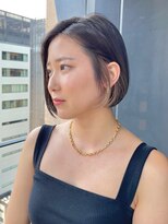 マックス フォー ヘアー(MAX FOR HAIR) 【デザインカット】綺麗なラインのボブ×イヤリングカラー◎