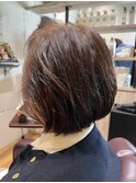 ゆるパーマショートボブ