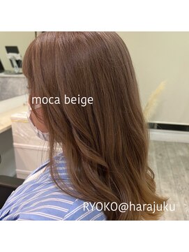 ワット 原宿店(W) ブリーチなしダブルカラーベージュレイヤーカット原宿#w035