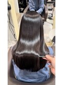 黒髪×髪質改善ストレート