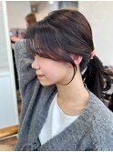 結んでも可愛い顔周りカット　おくれ毛　韓国ヘア【自由が丘】