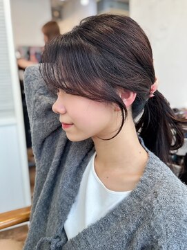 アリスバイアフロート 自由が丘(ALICe by AFLOAT) 結んでも可愛い顔周りカット　おくれ毛　韓国ヘア【自由が丘】